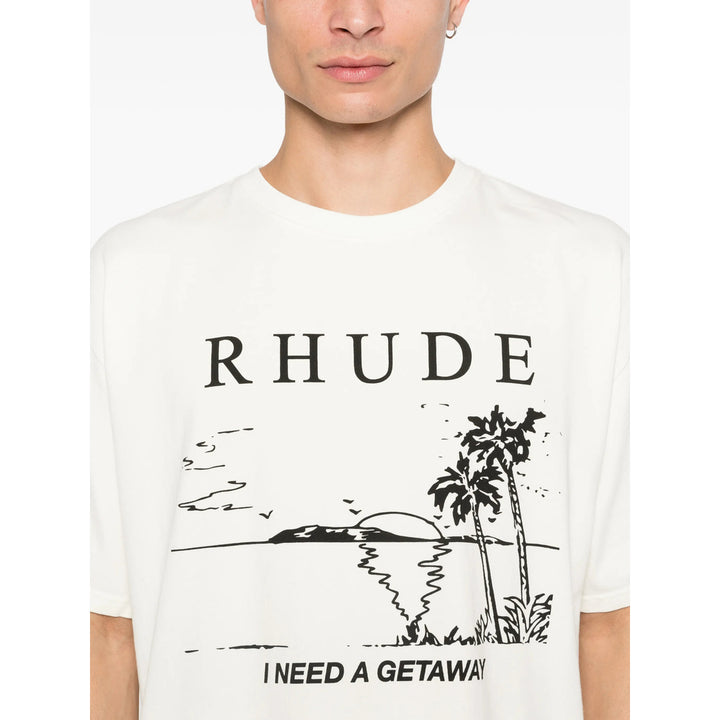 Rhude T Shirt - Neutro | 05556fd82cc589d97567ba4fe40bbfc87121a326