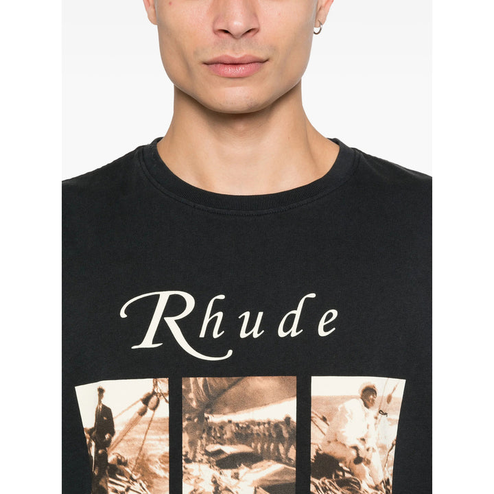 Rhude T Shirt - Nero | 6435b54b584ed67fe600e707b7e7a839e4d62244