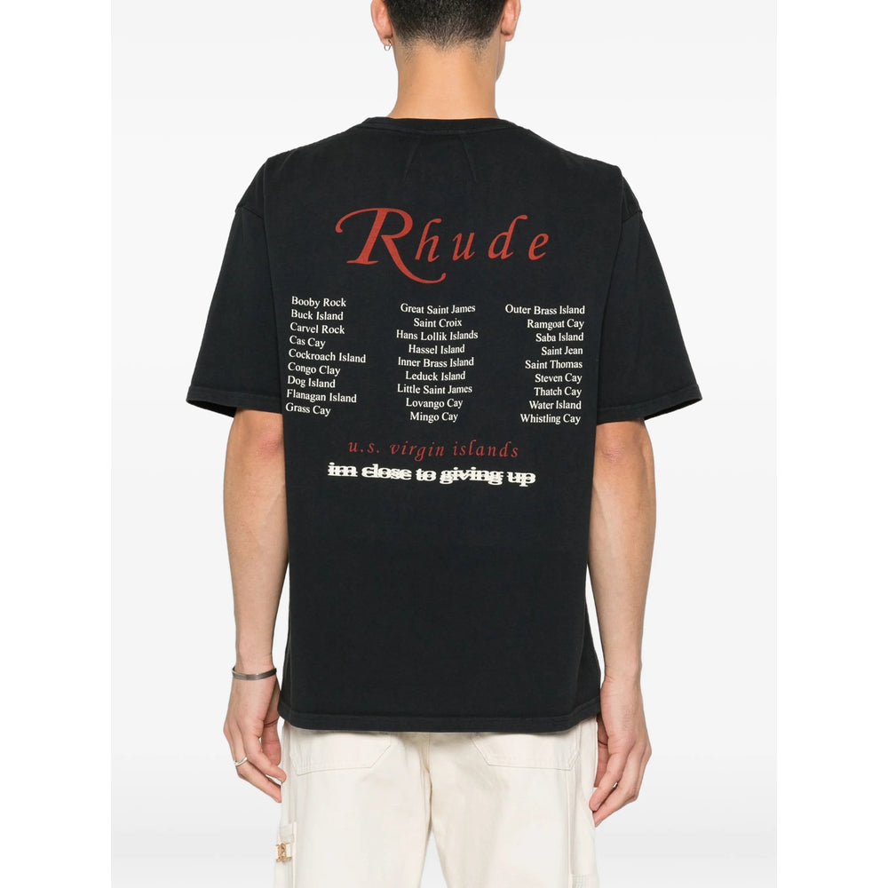 Rhude T Shirt - Nero | 8b282e2ba8c28bb4b6e7c2cd426f75689ff4b721