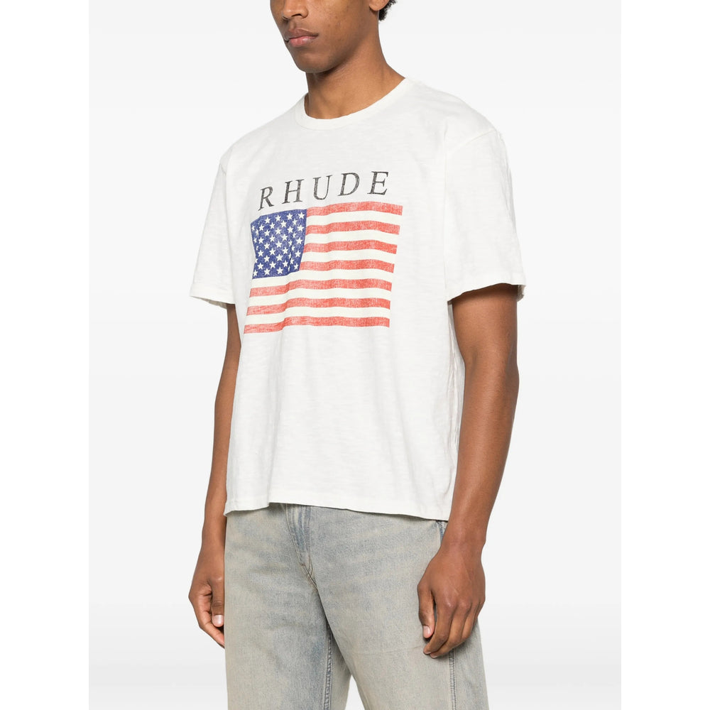 Rhude T Shirt - Neutri, Rosso | 6613df13a19cdd1c1b2593b1adb857e9c7909224