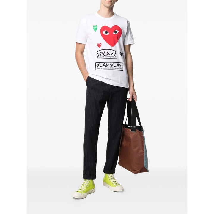 Comme Des GarÇOns Play T Shirt - Bianco | 1943b1c769fd81d914e055c38678c8f66d698d02