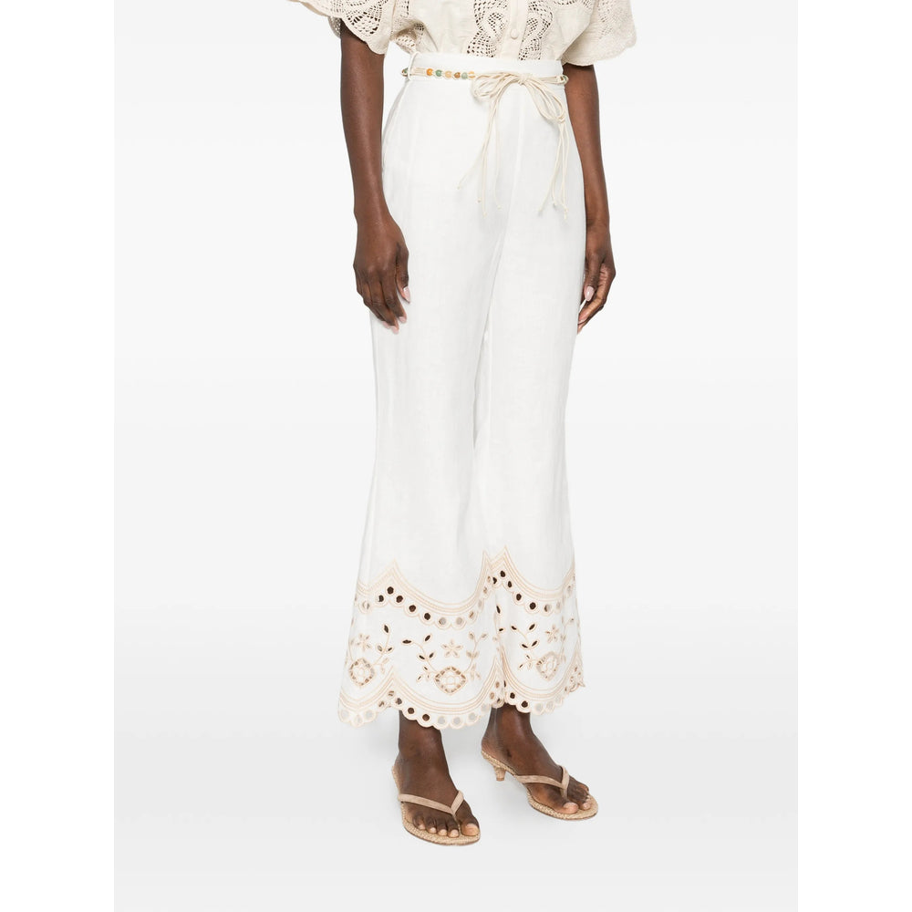 Zimmermann Pantaloni - Bianco, Neutro | 37eab46caf67b2ed9f9fa88049f4cd5230059ea4