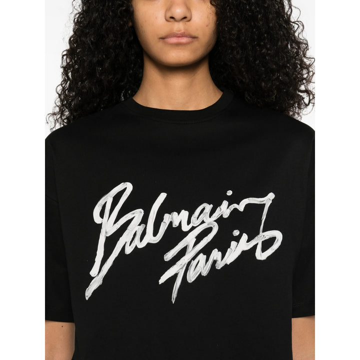 Balmain T Shirt - Nero, Bianco | 28e8269c67f569dbd3f24b7bb1ef3438f97aa606