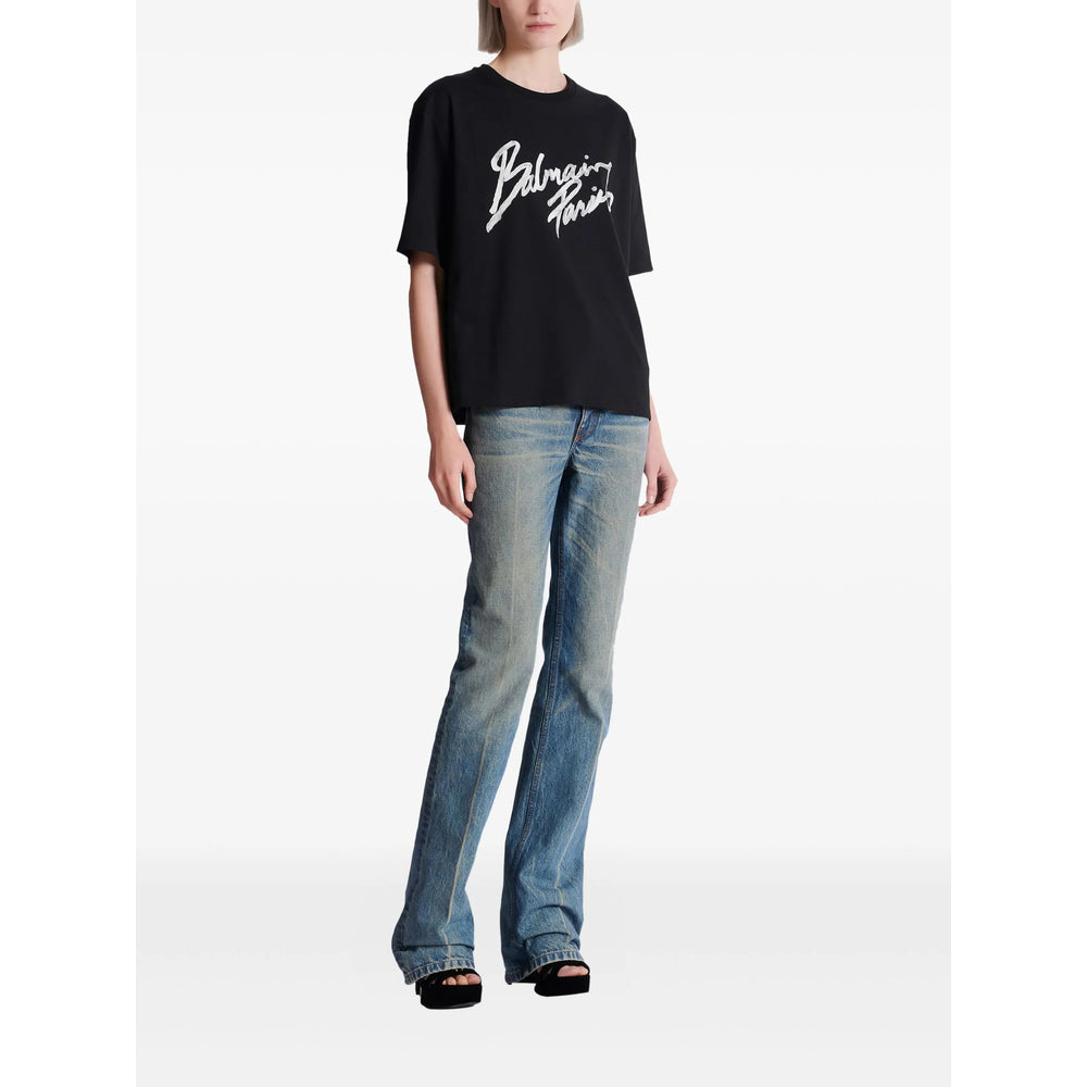 Balmain T Shirt - Nero | f473b16111ed02d3bc8d087082c1ef765dc1a6c3