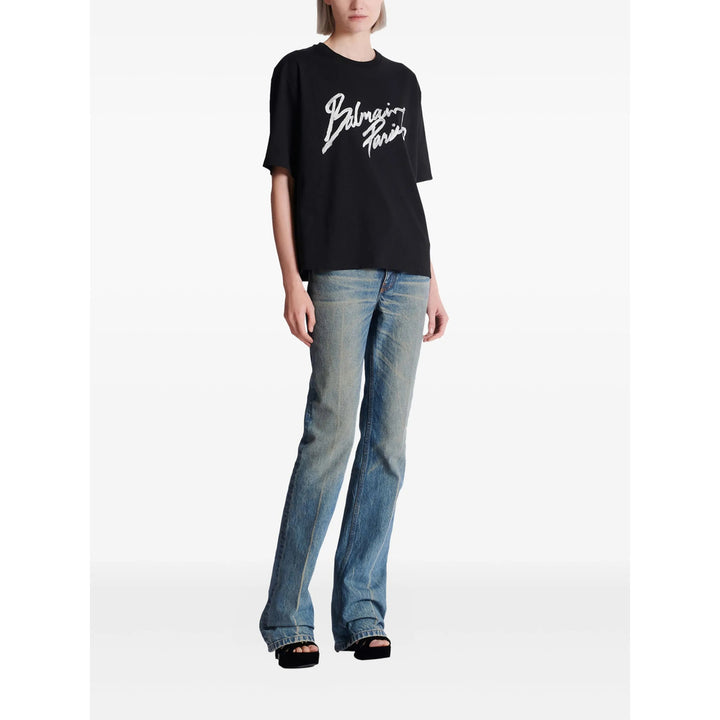Balmain T Shirt - Nero | f473b16111ed02d3bc8d087082c1ef765dc1a6c3