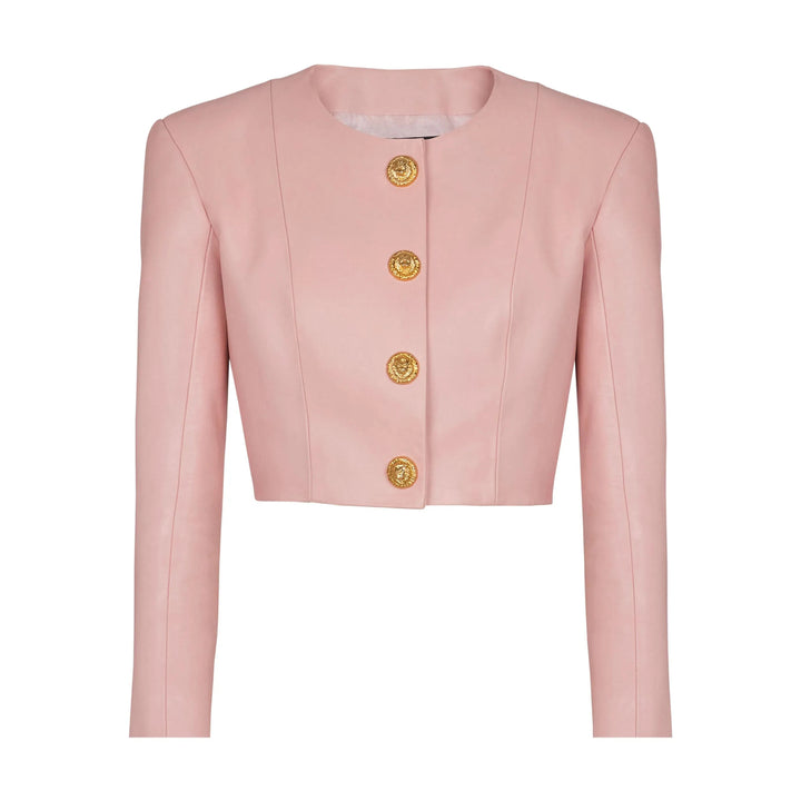 Balmain Leather Outerwears - Rosa | 42d1a8c3e0889502deba79c304a93c43ac022990