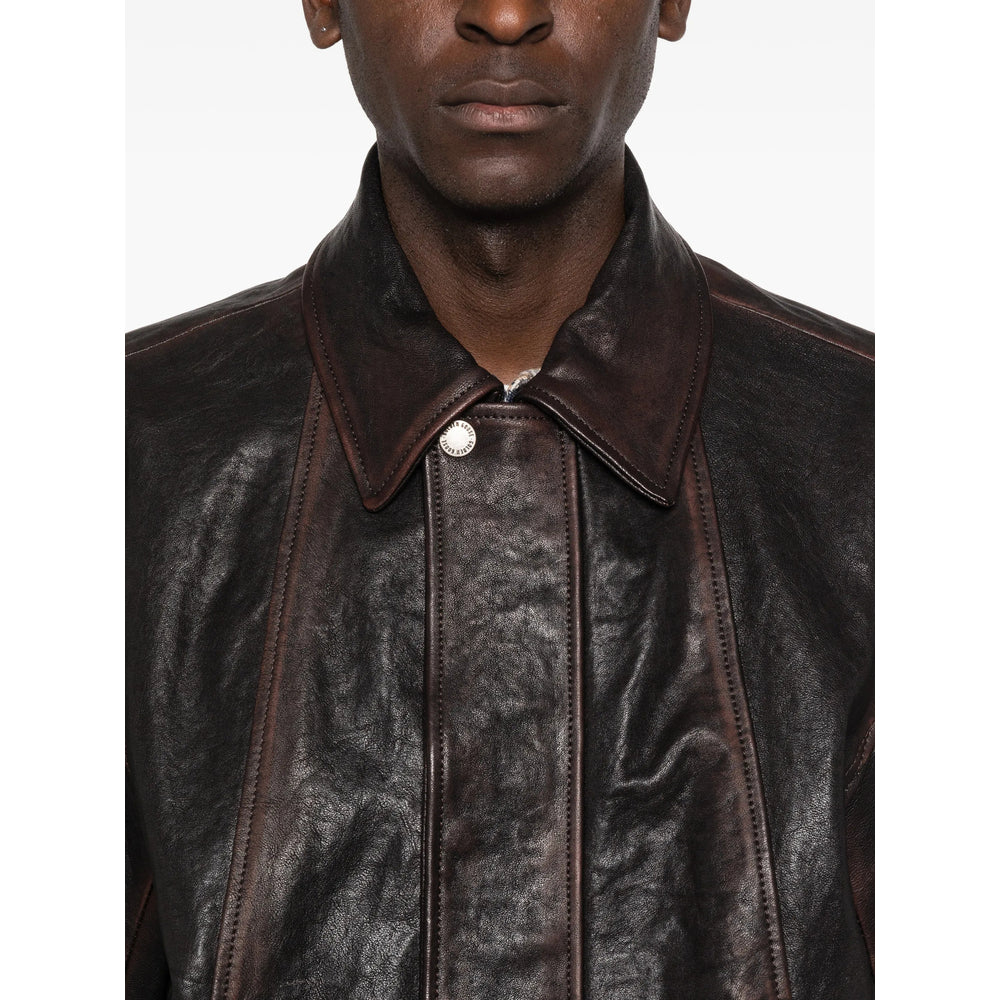 Golden Goose Leather Outerwears - Marrone | f3d70fd5791b60ee7dd9f05273b745f08f1100c8