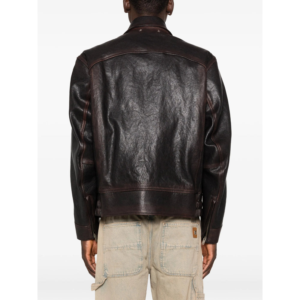 Golden Goose Leather Outerwears - Marrone | 5bedb9f623064d4a768bd1df492cb1d5ac559e21