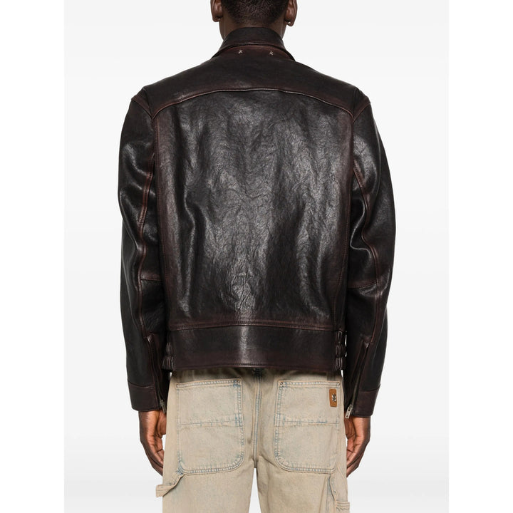 Golden Goose Leather Outerwears - Marrone | 5bedb9f623064d4a768bd1df492cb1d5ac559e21