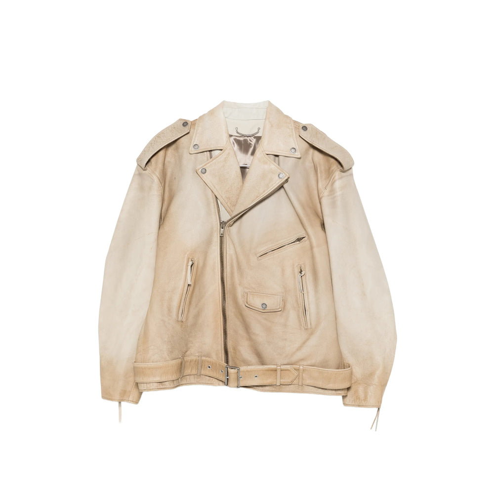 Golden Goose Leather Outerwears - Neutro | 845e3636c5dcbfa9e43725d82354d2f2acf9984b