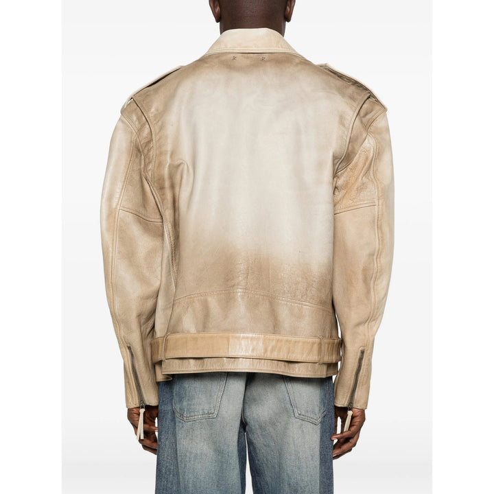 Golden Goose Leather Outerwears - Neutro | 5e443a052d20af19f02f73efeac7f6e5e2c849b9