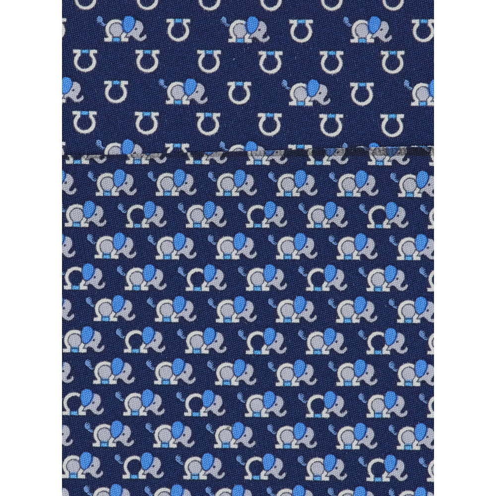 Ferragamo Ties - Blu, Bianco | f0f81aded0f5b3ce78ece5143635997855201aa7