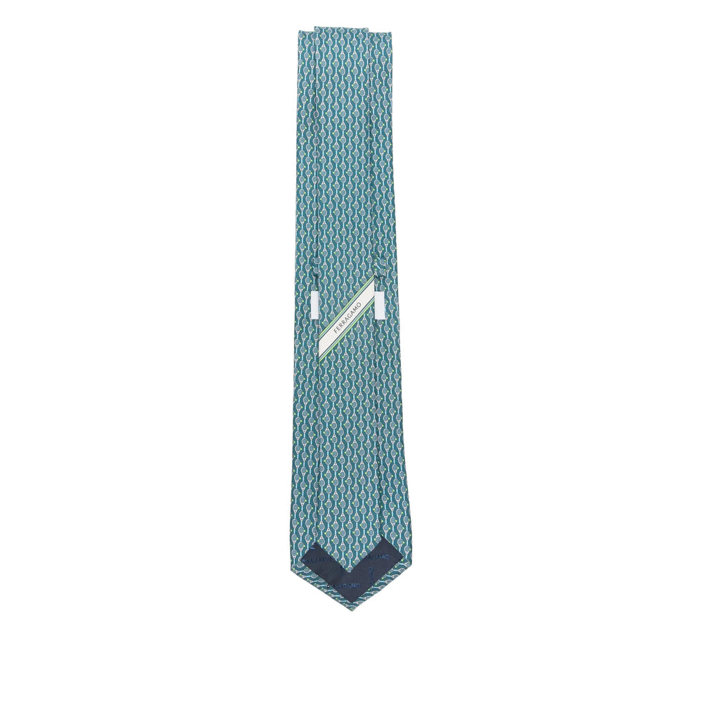 Ferragamo Ties - Blu, Bianco | cc0d62ea96d1243077212303b79bec24c7ce78dd
