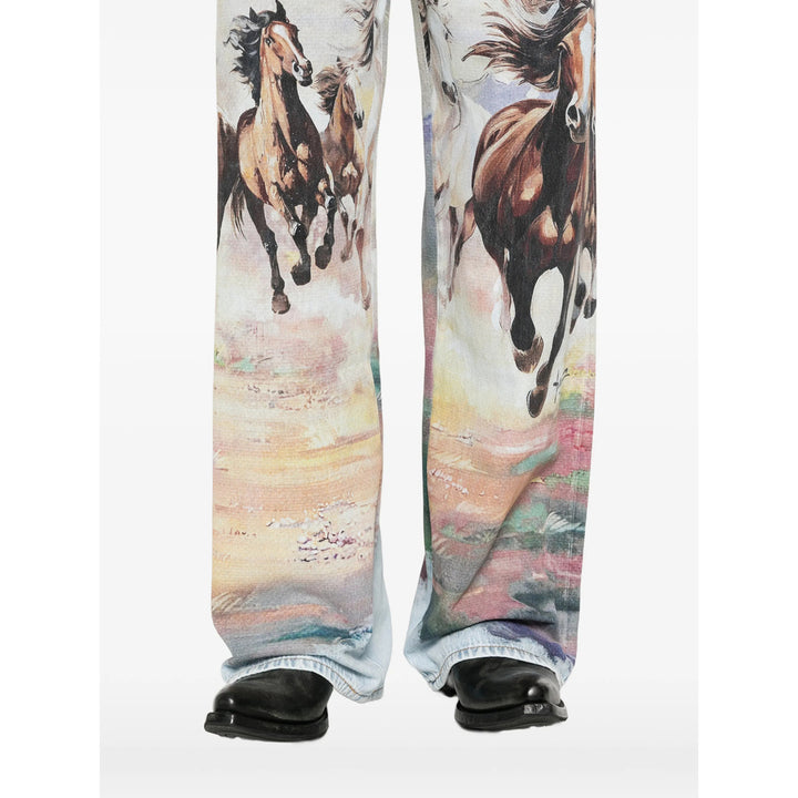 Amiri Jeans - Blu, Marrone | 3722fda74dcb1afd91b05d27ed5ec35d9d39eac0