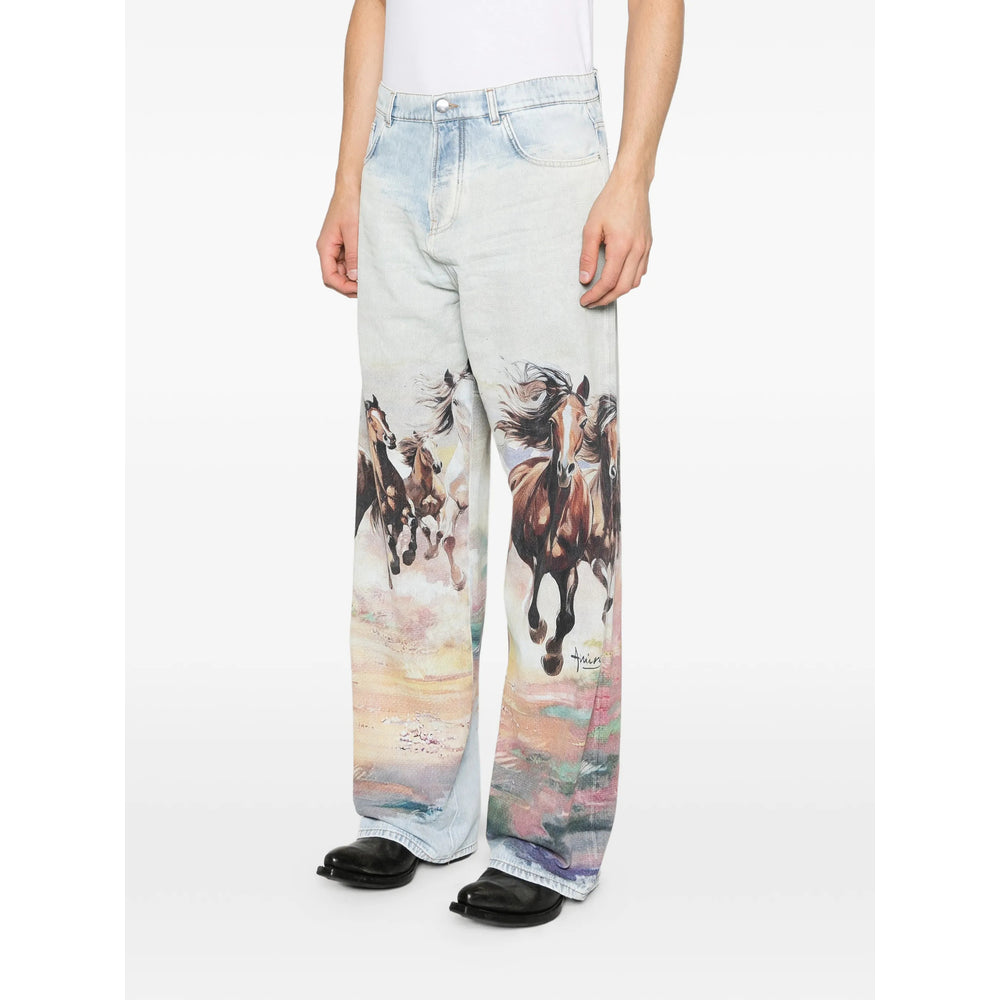 Amiri Jeans - Blu, Marrone | f7f03384a613118becb2ead7aad857aa06134194