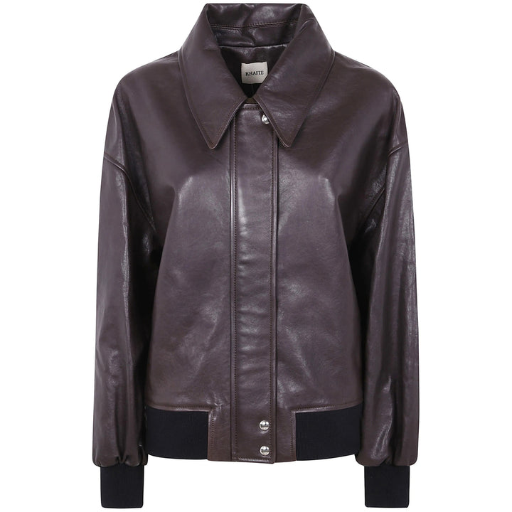 Khaite Leather Outerwears - Marrone | 76767c140aecd0f49e843ae24fe91d5217f8a18c