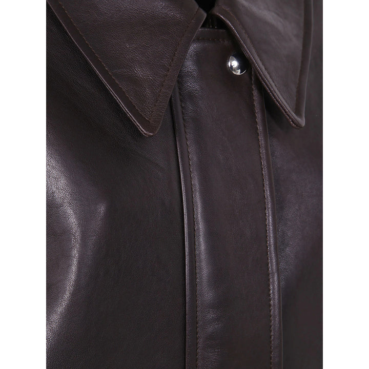 Khaite Leather Outerwears - Marrone | 95a7490a5b9a995cd314d8738bb66cacdd0c2187
