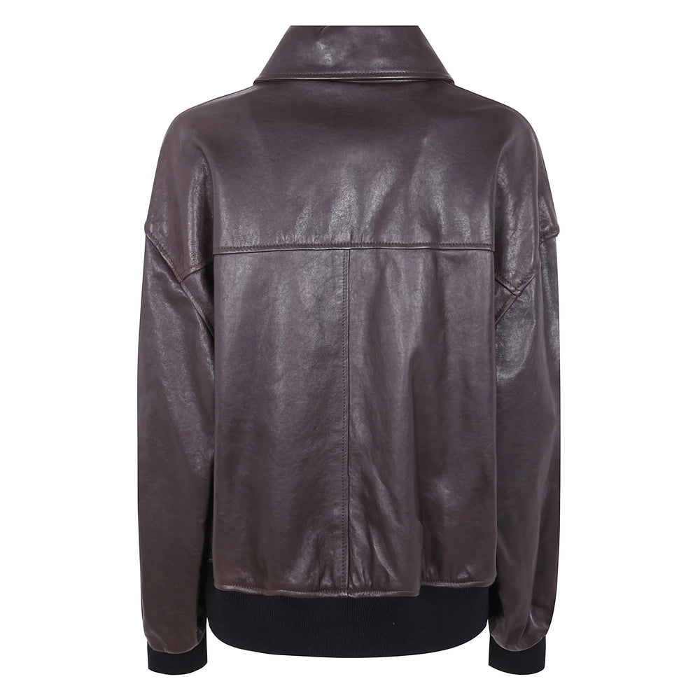 Khaite Leather Outerwears - Marrone | 0b5632c392728e540323eb44805d853e2d6bb96b