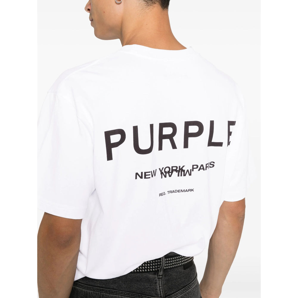 Purple Brand T Shirt - White/White | ee58aef6802ff8dae34d0bc7d016f96545effd28