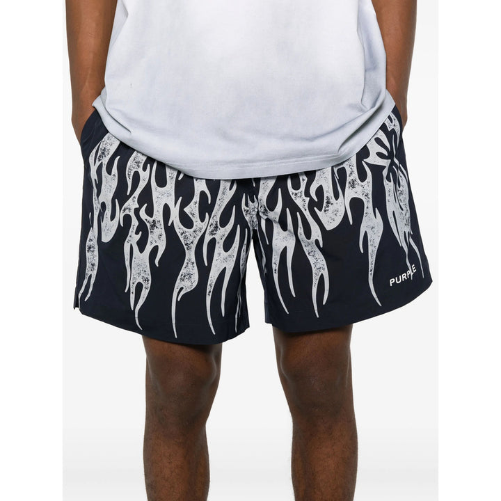 Purple Brand Shorts - Blu, Bianco | dedf2fe76046185ad2c3179c4d1b207480f6bc21