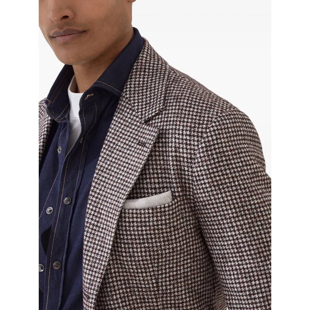 Brunello Cucinelli Giacche - Marrone, Bianco | d39b483f6dc01c998125e40c62300a8cbfdd80c1