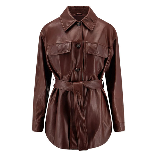 Leather Outerwears Rosso