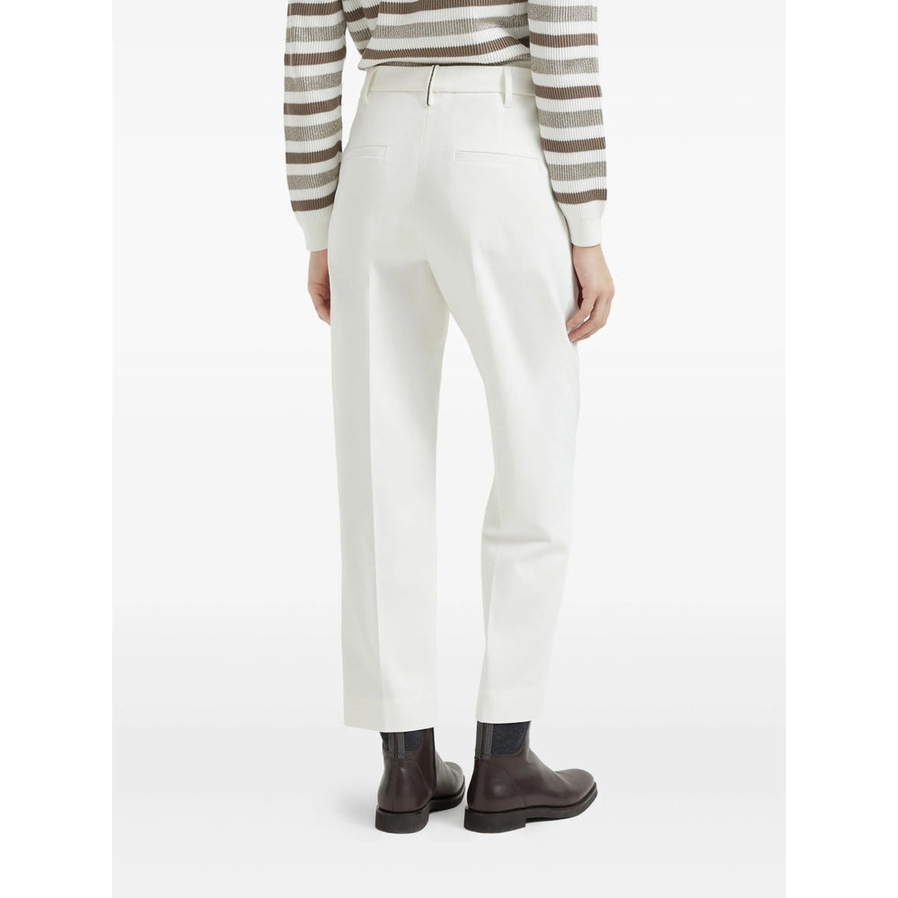 Brunello Cucinelli Pantaloni - Bianco | 6d5aaf9a7212b443a7a699414ce7f3ac5c8ca8fc