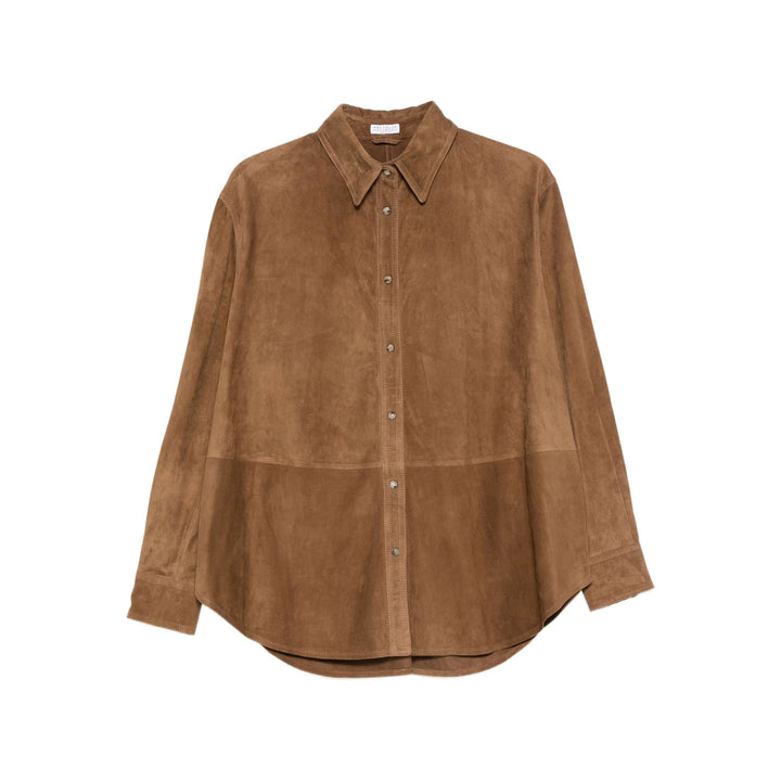 Brunello Cucinelli Leather Outerwears - Marrone | 17c4d9f795ee974f0a502f6dc8586e0030ea06eb
