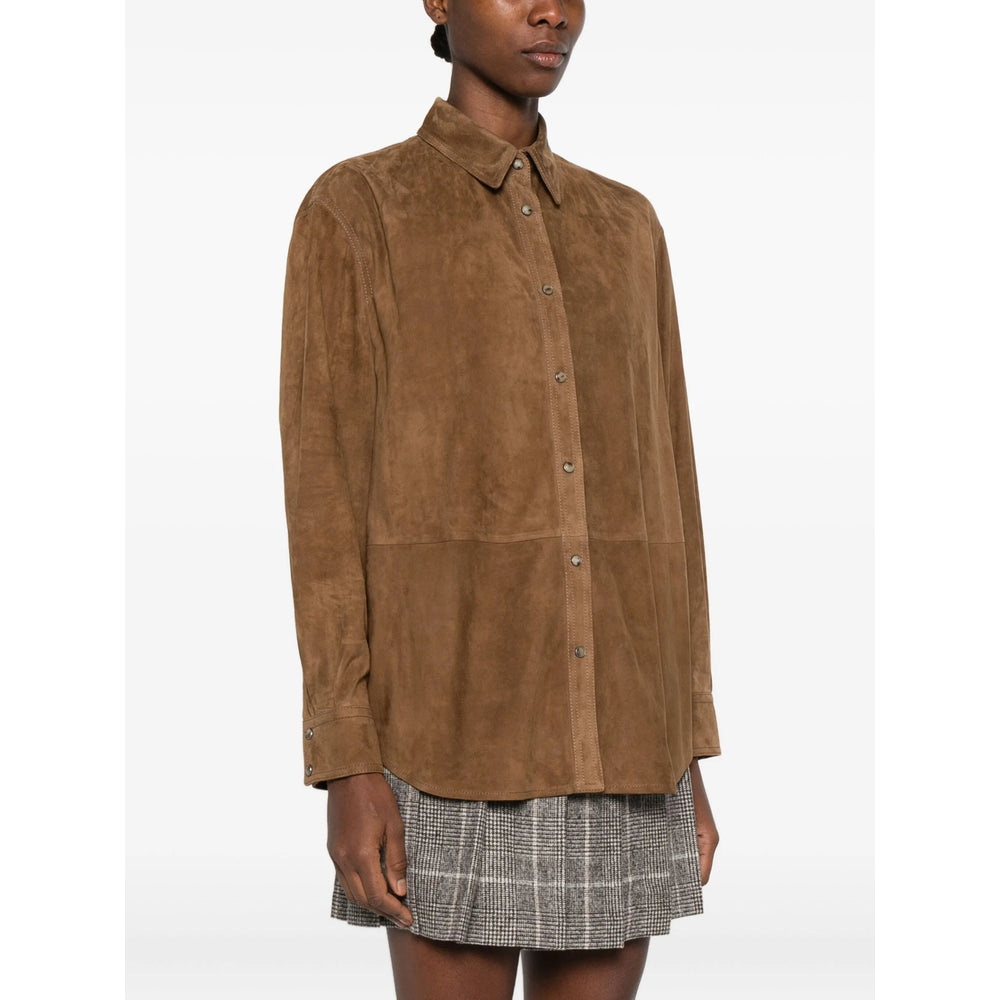 Brunello Cucinelli Leather Outerwears - Marrone | 67968ce260c76cbdff355944ba61691127d705df