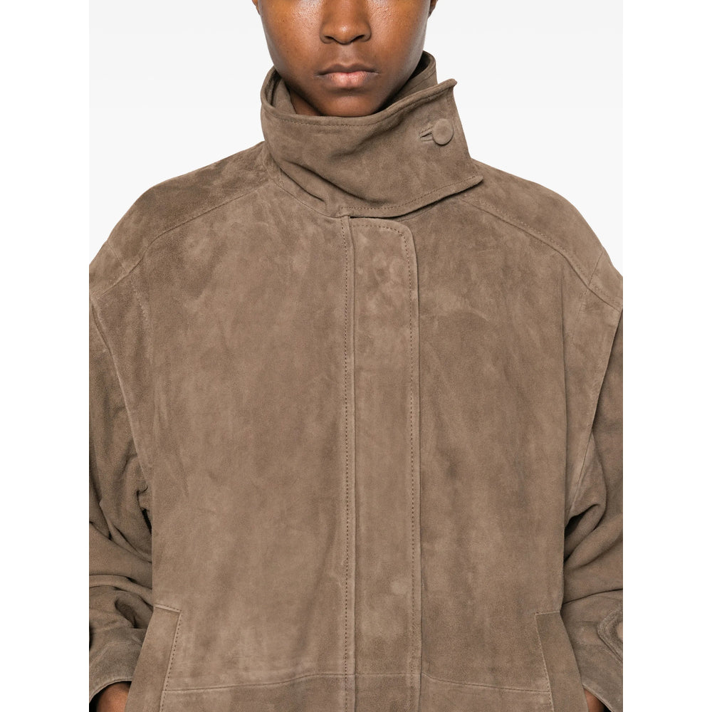 Rotate Birger Christensen Leather Outerwears - Marrone | 5110b665a29d4b07de842a9a7e81d0c1f0c433e3