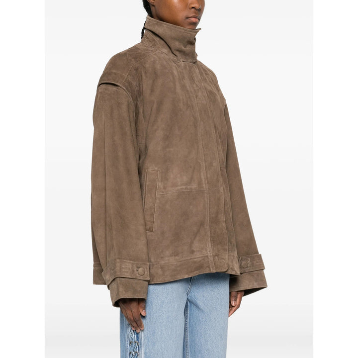 Rotate Birger Christensen Leather Outerwears - Marrone | 3571f6bcb7d59736f319c045e48f4f1dd52fbc9c