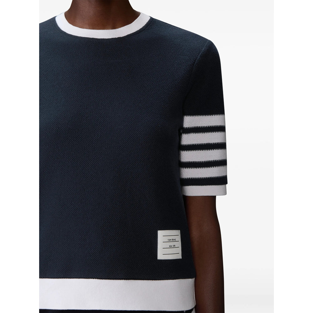 Thom Browne T Shirt - Blu, Bianco | 2f1c92156e54ff8be073e90ec45998b0d9335f61