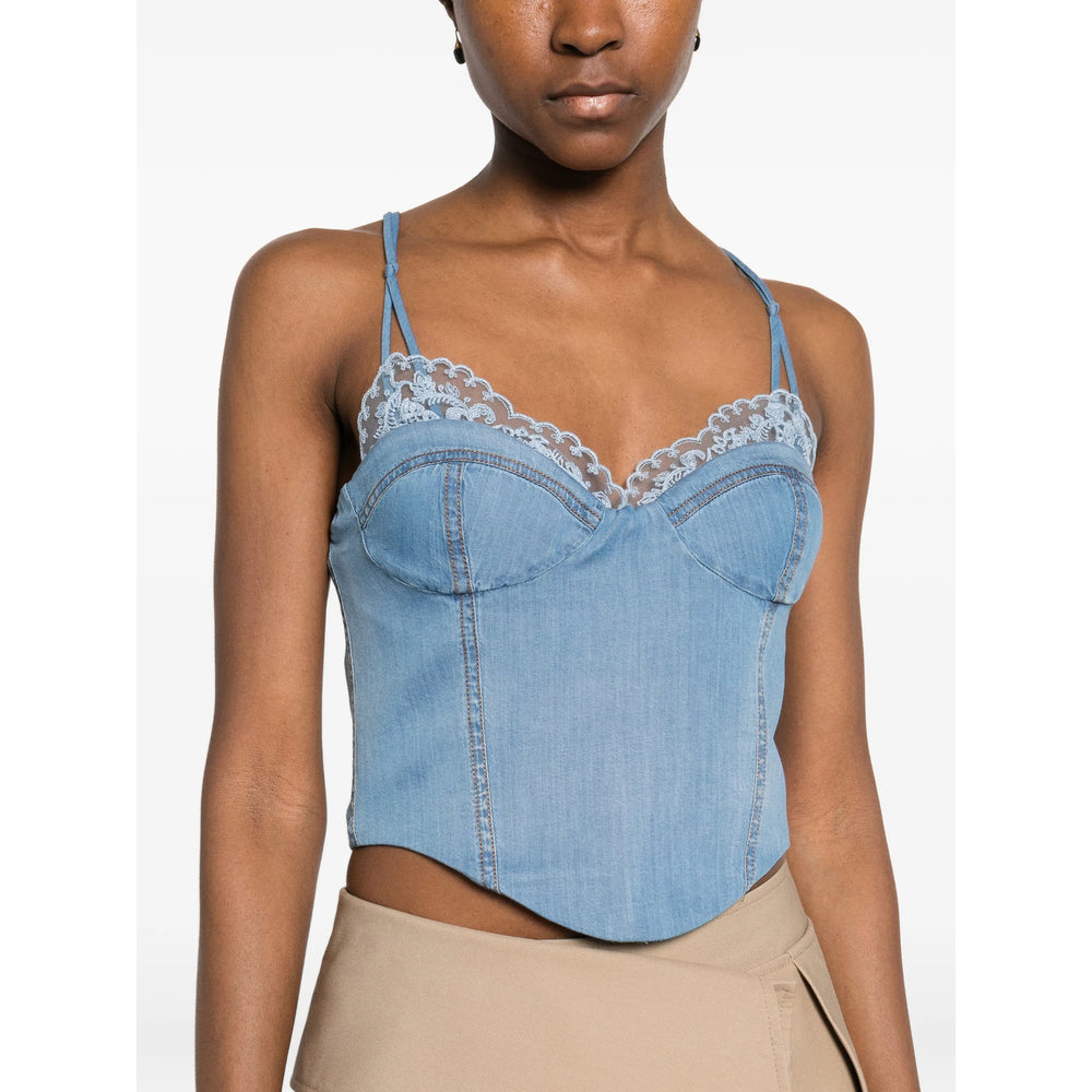 Ermanno Scervino Top - Blu, Bianco | 19deec91e2a4059241e6fcebbd05d0ff7cc3eb44