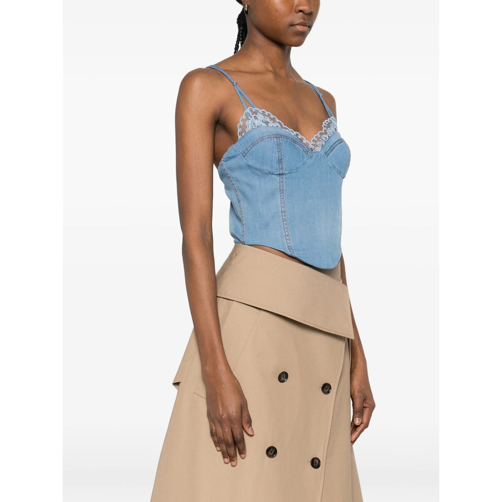 Ermanno Scervino Top - Blu, Bianco | 2afbb4a56803f7bd7c4cf736e618aa6fc224af11