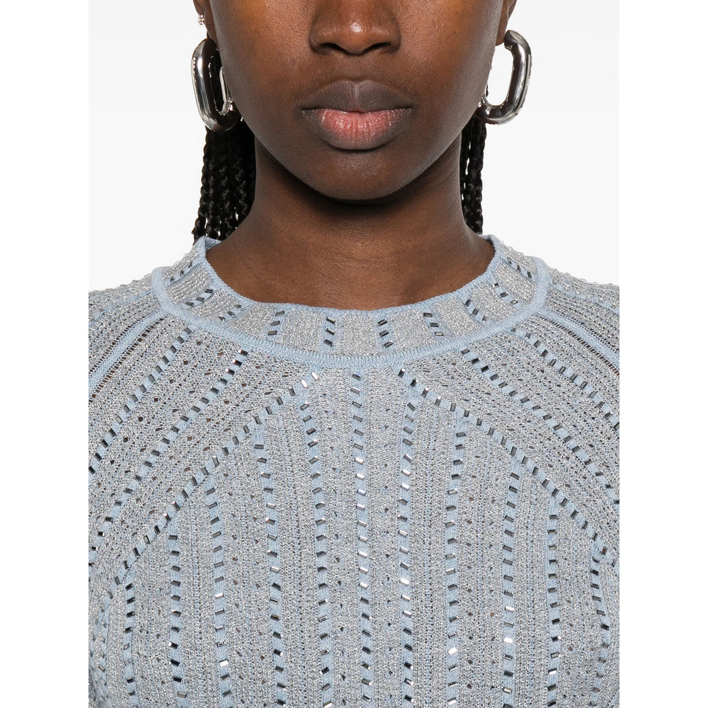 Ermanno Scervino T Shirt - Blu, Argento | 47d14317b36e79ab9f9aecfb7bc50fee0ffcbb67