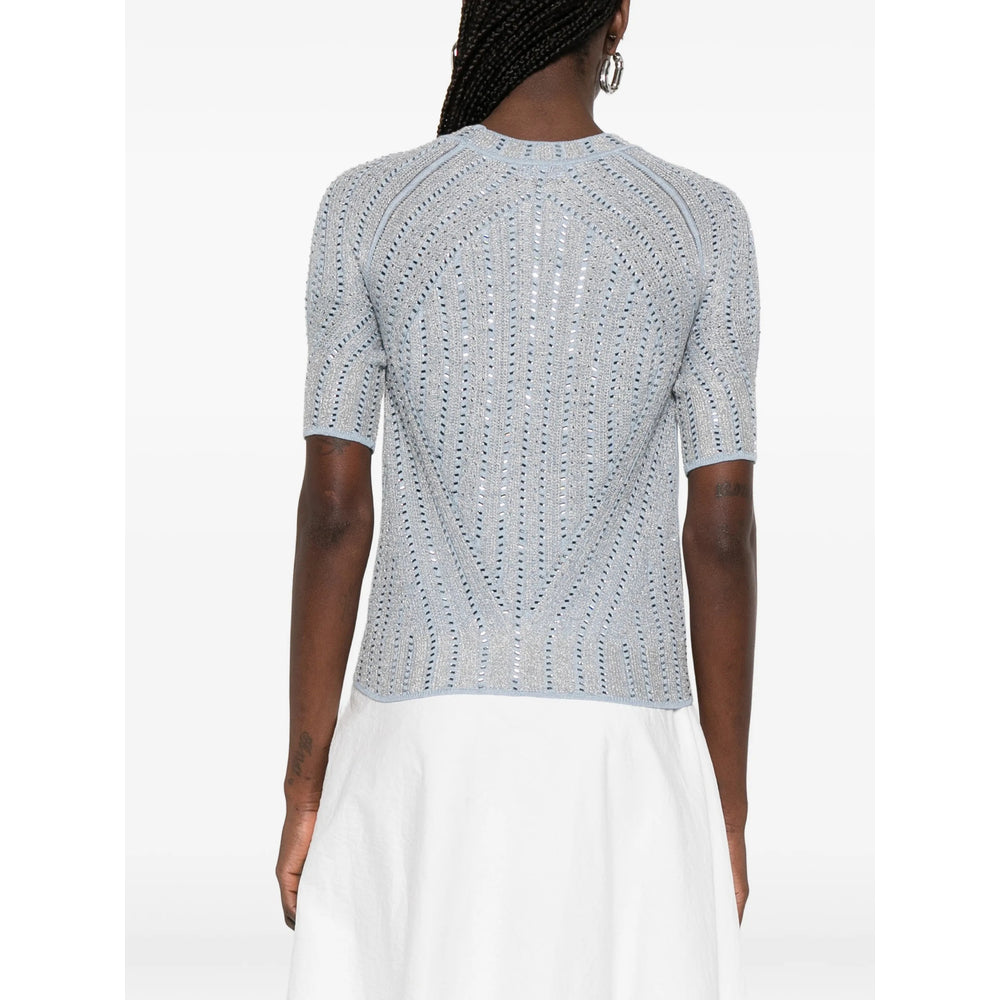 Ermanno Scervino T Shirt - Blu, Argento | 34ad8c3dcfad95440ebcc4e11248ec0547478ded