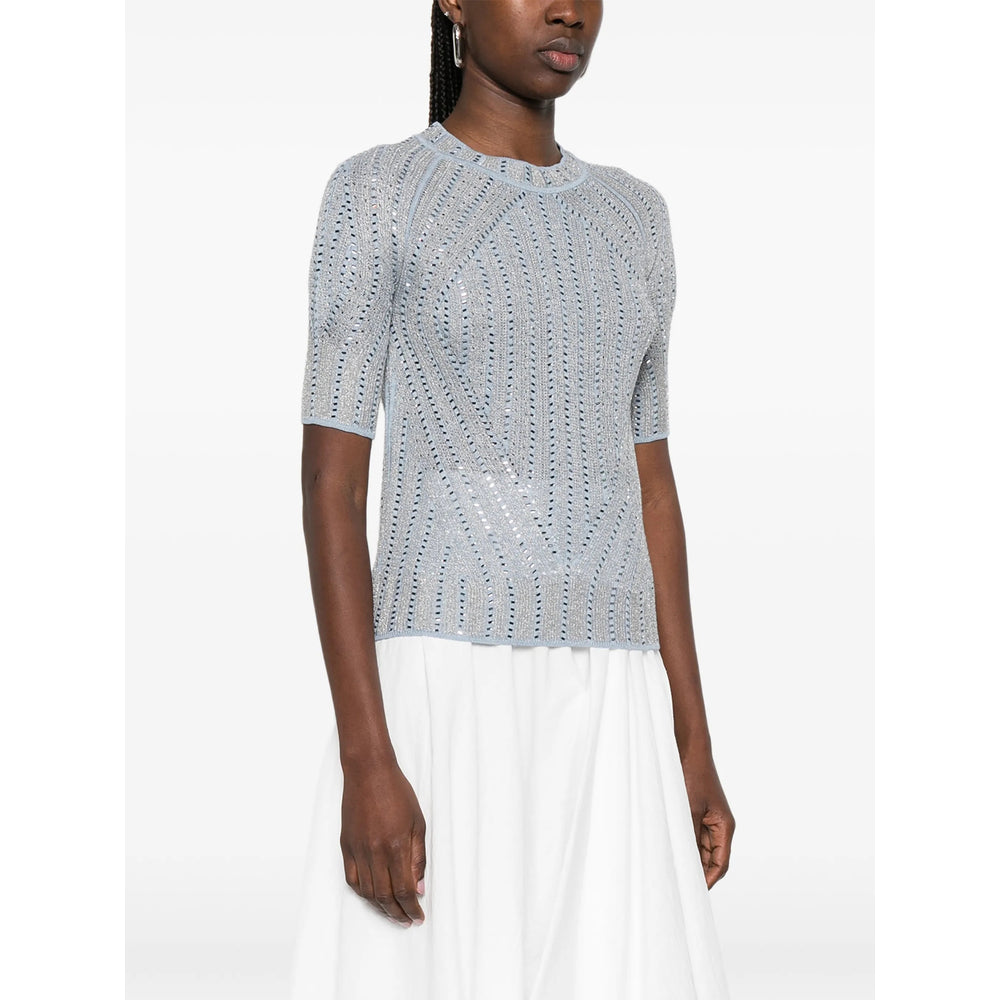 Ermanno Scervino T Shirt - Blu, Argento | 462673236b20986900d0caef3bc8c114b98fe71f