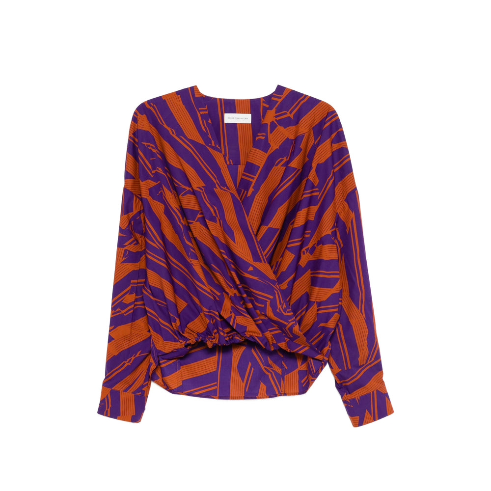 Dries Van Noten Camicie - Viola, Arancione | 23c00b4add955b92d0ad66040f019532d6e66561