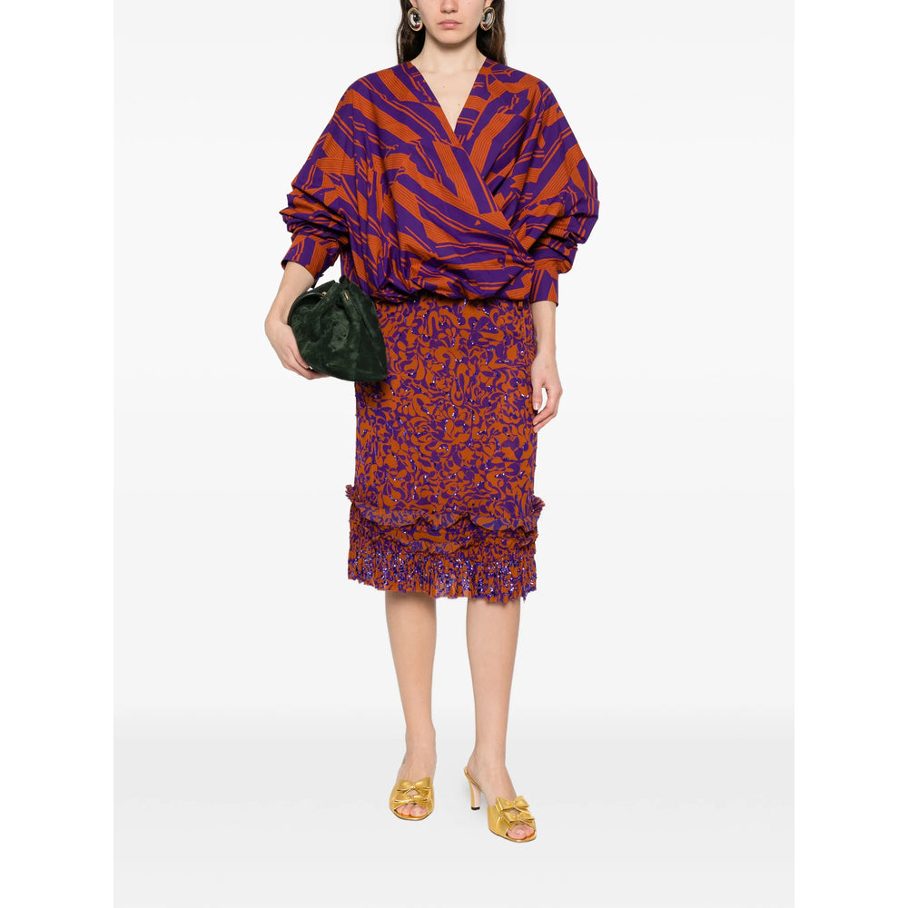 Dries Van Noten Camicie - Viola, Arancione | de5951c337f340ae42c1e856b5ea5ebb77cc504c