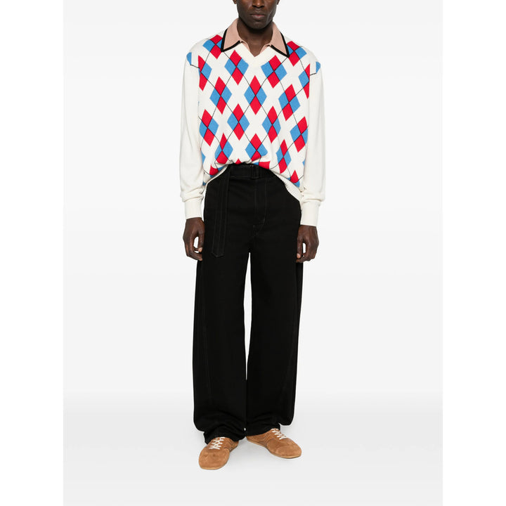 Dries Van Noten Maglioni - Bianco, Blu | d6df82de403df29afd6880df1ca7ecbb4298667c