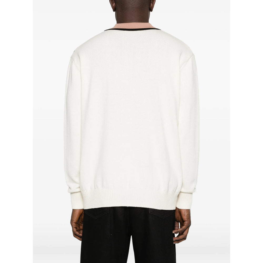 Dries Van Noten Maglioni - Bianco, Blu | bd0bba2c1b3f8e02c18d2d9ed252c31c4328b8dc