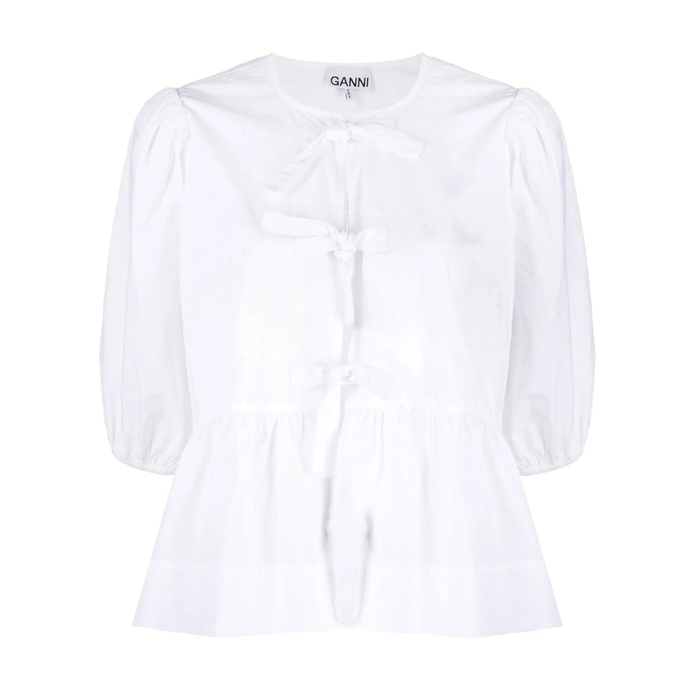 Ganni Top - Bianco | 5b297a8aa78610f71cfea3c4a7fa68c40118c8a3
