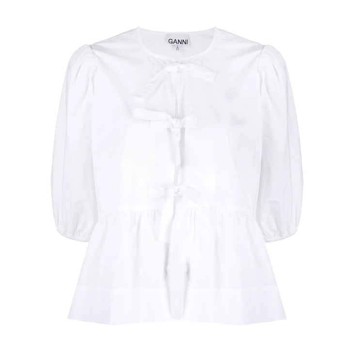 Ganni Top - Bianco | 5b297a8aa78610f71cfea3c4a7fa68c40118c8a3