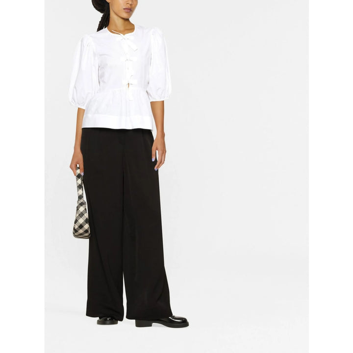 Ganni Top - Bianco | 758ed8de9615908fb187f2be3d6043b7506cc6b4