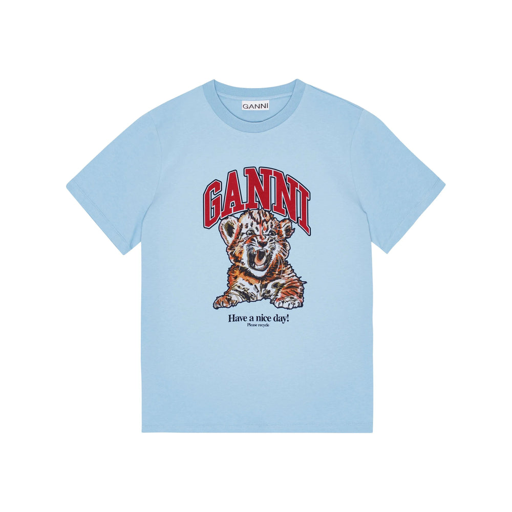Ganni T Shirt - Blu | 7aa00e212eca17e1d7304ffe73cb289468a5003a