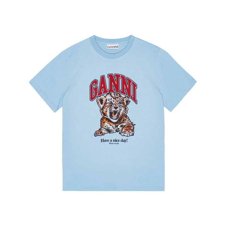 Ganni T Shirt - Blu | 7aa00e212eca17e1d7304ffe73cb289468a5003a