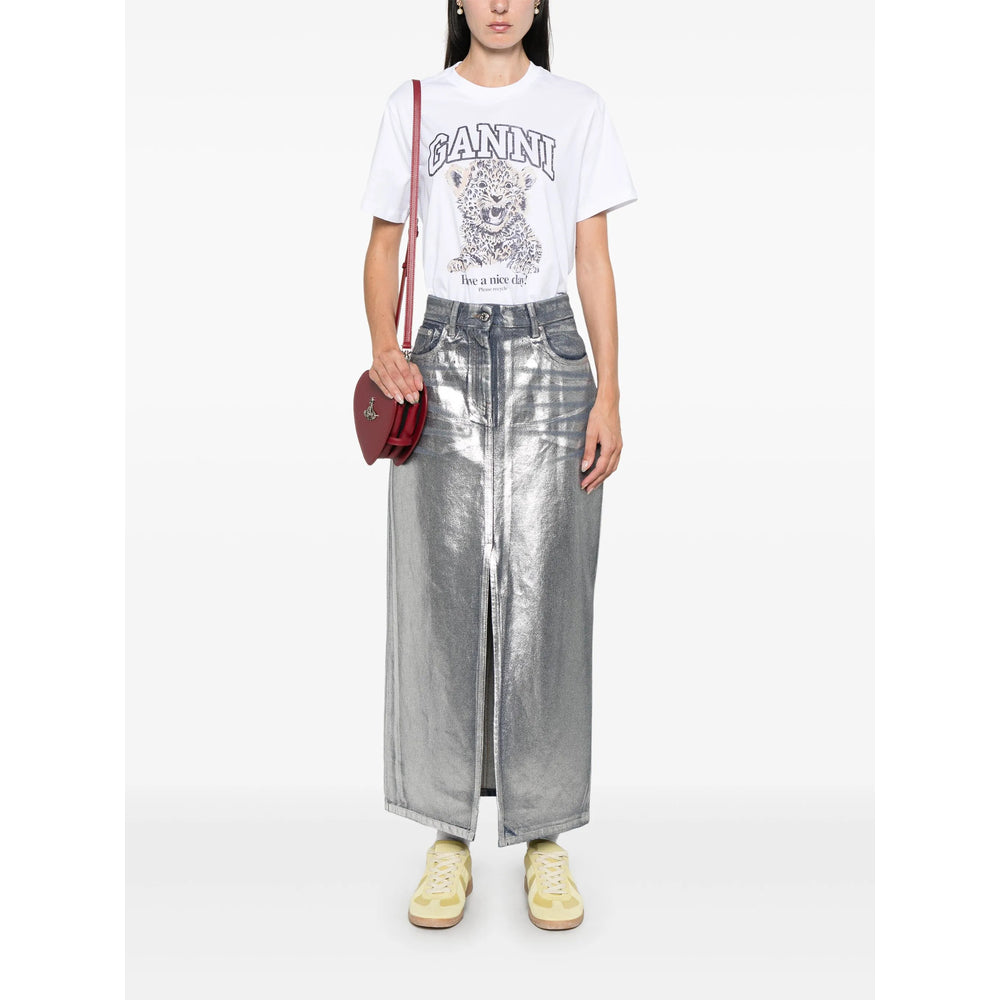 Ganni T Shirt - Bianco | 6ebc1eea64ba22a8f4dfa0c3701f42bbd971e150