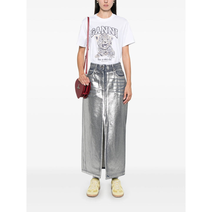 Ganni T Shirt - Bianco | 6ebc1eea64ba22a8f4dfa0c3701f42bbd971e150