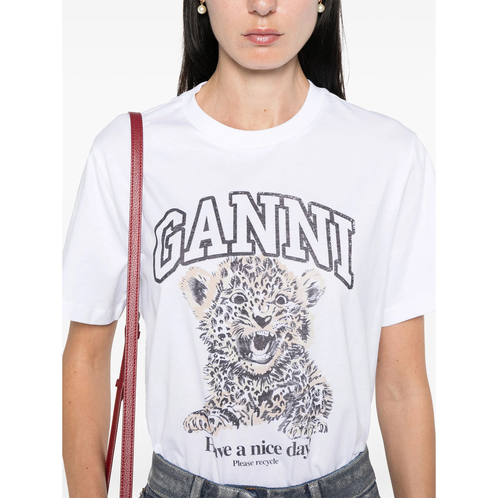 Ganni T Shirt - Bianco | 59bcd416546233c56b8b0dee32d77b08be1579a2