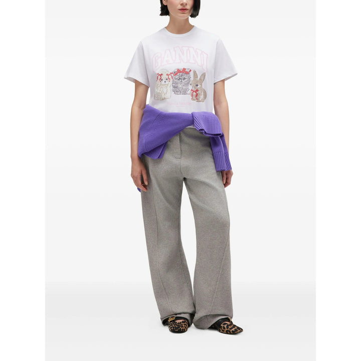 Ganni T Shirt - Bianco | 71bdea248b51cc558494d6c2d7b07f4045e3e8d4